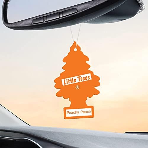 Little Trees Cardboard Hanging Car, Home & Office Air Freshener, Peachy Peach (Pack of 6) - Image 4