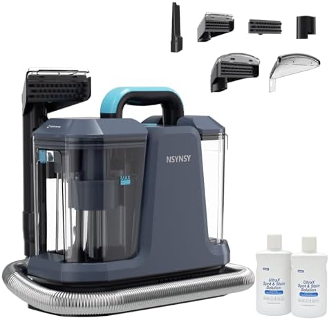 Portable Carpet Upholstery Cleaner for Furniture, Pet Stains, Car Interiors by DEARBBEE
