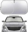 Cadillac ATS CT6 CTS XT5 XTS Windshield Sun Shade, Custom Fit Foldable Front Window Sunshade Visor, UV and Heat Blocking Interior Protector, Fits 2003–2025 Models by Nwgl