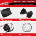 ARISMOTOR Windshield Sun Shade for Kia EV6 2022-2025 2026 - Image 4