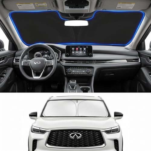 Custom Fit Windshield Sun Shade for Infiniti QX60 2018-2026 by Unknown
