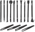14 Pcs Plastic Crevice Cleaning Tool Car Detailing Spatula Set Black Scraper Tool Non-scratch Small Putty Knife Anti-static Tweezers for Tight Spaces by Unknown