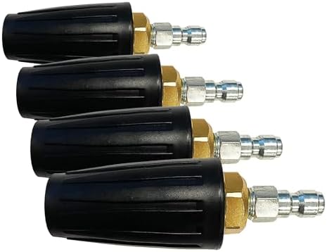 Simpson Cleaning 80144 4500 PSI Universal Turbo Pressure Washer Nozzle, 1/4-Inch Quick Connect, Hot- or Cold-Water Use (Pack of 4) by Unknown