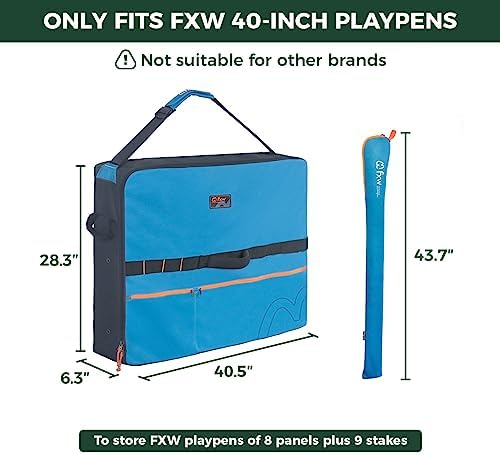 FXW Dog Playpen Storage Bag, Designed for RV Trips, Blue, 1 Pack | Fits FXW Pens Only(40" H 8 Panels & 9 Stakes), Comfortable Carry, Neat Storage, Wear-Resistant, Patented - Image 3