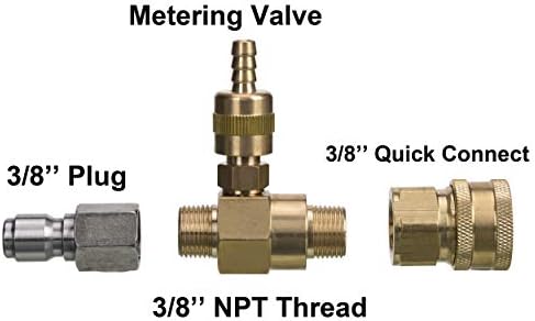 M MINGLE Adjustable Chemical Injector Kit for Pressure Washer, Soap Injector, 3/8 Inch Quick Connector - Image 5