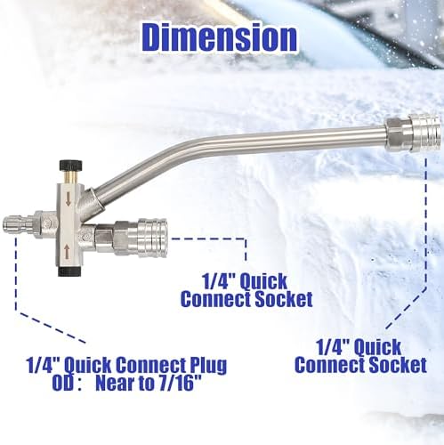 Tool Daily Foam Cannon Dual Connector Accessory, 1/4" Quick Connect - Image 4
