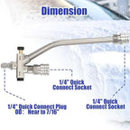 Tool Daily Foam Cannon Dual Connector Accessory, 1/4" Quick Connect - Image 4