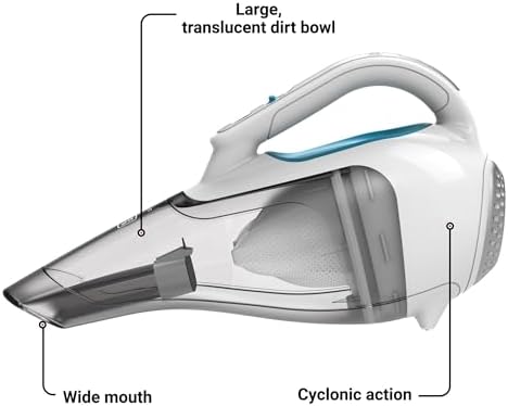 BLACK+DECKER dustbuster Cordless Handheld Vacuum, Portable Vacuum for Car and Home Rechargeable, Powerful Suction, Wide Mouth (HHVI315JO42) - Image 2