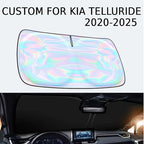 for Kia Telluride 2020-2025 Windshield Sun Shade - Custom Fit Kia Telluride 4 Layers Sunshade Foldable Front Window Sunshade Sun Visor Protector Block UV Rays Keep Your Car Cooler Car Accessories - Image 2