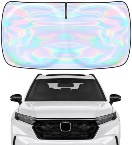 Windshield Sun Shade for Honda CR-V 2023 2024 2025 2026-4 Layers Sunshade Compatible with Honda CR-V Foldable Front Window Sunshade Sun Visor Protector Block UV Rays Keep Your Car Cooler by Unknown