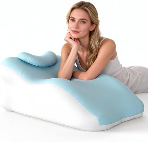 27° Sweet Spot Pillow for Neck & Back Support for Reading Rest (Blue) by Unknown