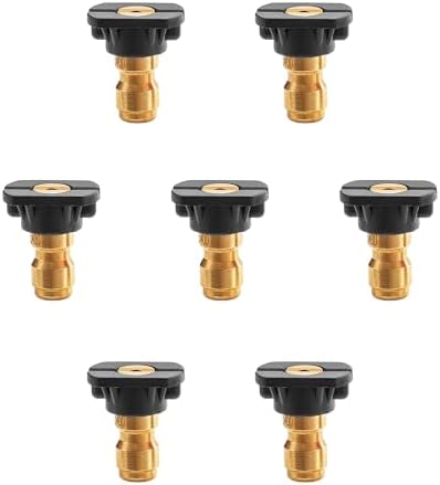 Pressure Washer Tips, 65 Degree Soap Nozzle Black, 7 Pack for Cars by TasuoX