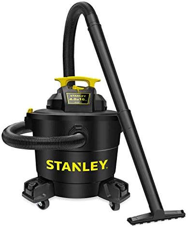 STANLEY Wet/Dry Vacuum SL18191P, 10 Gallon 4 Horsepower 16 FT Clean Range Shop, Ideal for Home/Garage/Laundry Rooms with Attachments, Strong Suction Large Capacity Multiple Accessories by STANLEY