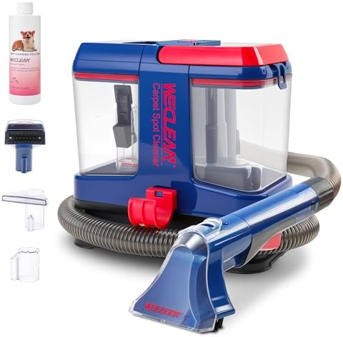 WECLEAN C5 Portable Carpet & Upholstery Spot Cleaner Machine,Deep Cleaning for Carpet,Car Couch, with Deep Cleaning Solution by WECLEAN