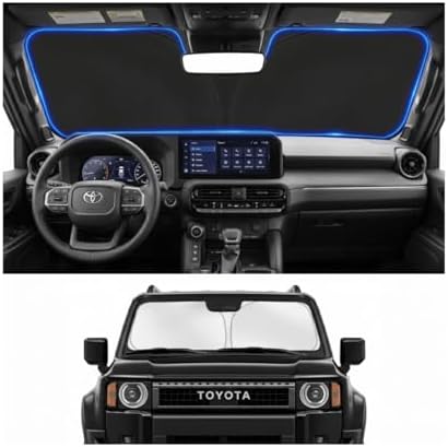Custom Fit Windshield Sun Shade for Toyota Land Cruiser 2024-2026 by Unknown