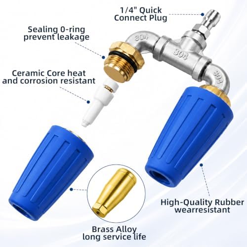Dual Turbo Nozzle Pressure Washer, 1/4-Inch Quick Connect, 4000 PSI - Image 5