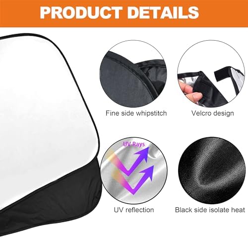Foldable Front Windshield Sunshade fit for Lexus RX 2010-2015 - Image 7