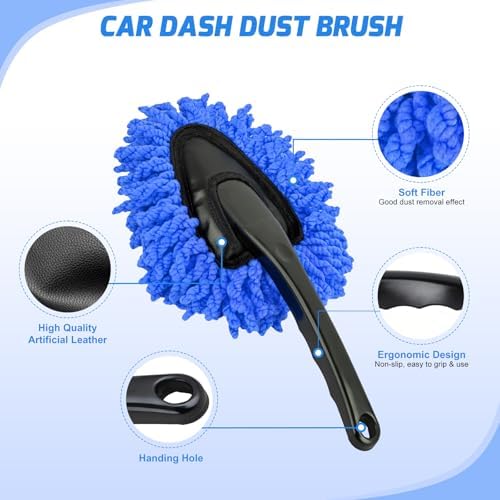 Nilight 15PCS Car Detailing Kit for Interior Exterior Car Care, Blue - Image 4