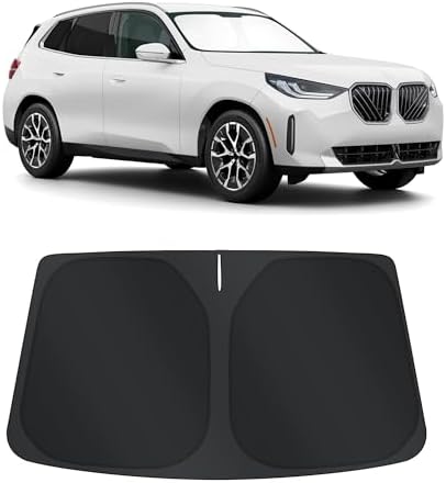 TINGLU Sun Shade for BMW X3 2025 2026 Accessories Windshield Sun Shade Window Shade UV Rays Protection Sun Visor Cover with Steering Wheel Sunshade Storage Bag by TINGLU