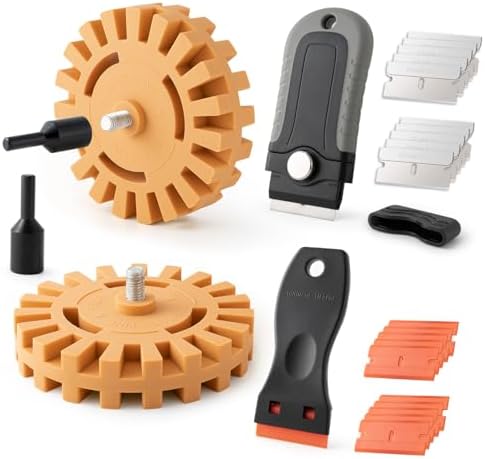 Gomake Eraser Wheel Decal Remover Tool Kit Rubber Eraser Wheel for Drill by Gomake
