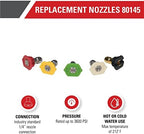 Simpson 3600 PSI 1/4" Quick Connect Pressure Washer Nozzle Set, 5-Pk, 80145 - Image 2