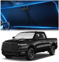 Magnelex Windshield Sun Shade for Dodge RAM 1500 2019-2023 2024 2025 2026, Foldable Car Window Sunshade, Heat & UV Visor Cover, Reflective Front Shades Accessories by Magnelex