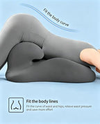 Wedge Intimacy Pillow for Couples – Memory Foam Lift, Spine/Hip Alignment - Image 2