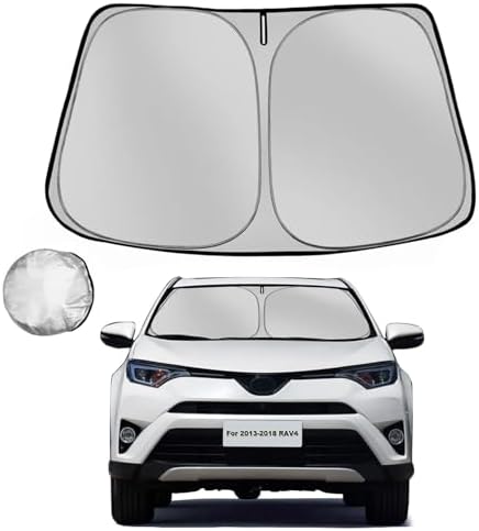 Windshield Sun Shade for Toyota RAV4 2013-2018 RAV-4 SUV by Fonowka