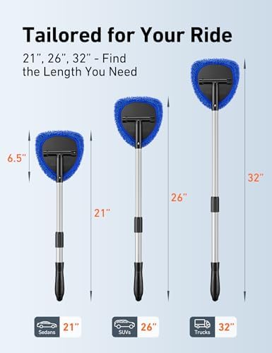 AstroAI 26" Super-Long Windshield Cleaner Tool & Car Interior Detailing Kit - Image 2