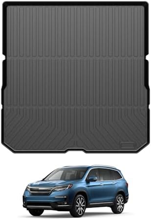 Powerty Trunk Mat for Honda Pilot 2016-2022, All Weather TPE Cargo Mat Liner for Pilot Rear Trunk by Powerty