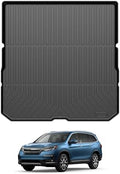 Powerty Trunk Mat for Honda Pilot 2016-2022, All Weather TPE Cargo Mat Liner for Pilot Rear Trunk by Powerty