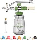 FENG PAI Pressure Washer Foam Cannon Dual-connector Accessory, 7 Power Washer Sprayer Nozzle, 1/4" Quick Connect Double Tip Attachment For Soap Cannon by FENGPAI