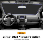 Car Windshield Sun Shade for Nissan 2005-2021 Frontier Accessories (OEM Design) Reflective Foldable Heat Insulation Sunshade for Ultimate Protection - Image 2