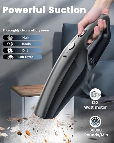 Handheld Vacuum Cordless, car Vacuum Portable Cordless - Image 2
