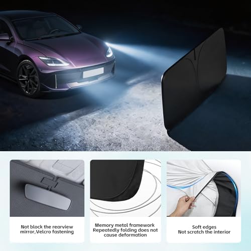 Windshield Sun Shade for Hyundai Ioniq 6 2023-2026 Sunshade - Image 5