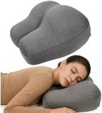 Wedge-Shaped Support Pillow for Lifting Legs and Knees, Memory Foam Intimate Pillow for Adults, Unique Hip-Shaped Cushion to Relieve Back Pressure-Detachable and Washable Coat.（Light Gray） by Unknown