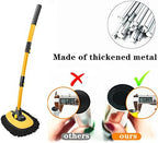 BMLEI Car Wash Brush with Long Handle, Cleaning Mop Car Wash Kit,Yellow - Image 2