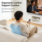 Ergonomic Multi-Angle Reading Pillow for Bed, Backrest Pillow for Sitting in Bed with Lumbar Support Cushion, Support for Back Pain Relief, Comfortable Back Cushion for Gaming, Pregnancy, Office Chair - Image 6