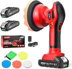 6 Inch Cordless Car Buffer Polisher kit w/ 2x2000mAh 21V Batteries by Avhrit