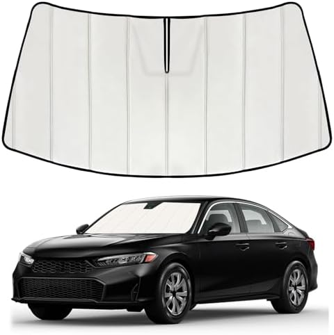 Windshield Sun Shade for Hon-da Civic 2022-2026, Accordion Folding Design by Fonowka