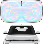 for Kia Soul 2020-2025 2026 Windshield Sun Shade Cover - Custom Fit Kia Soul 4-Layer Sunshade Foldable Front Window Sunshade Sun Visor Protector Block UV Rays Keep Your Car Cooler Car Accessories by Unknown
