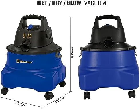 Koblenz WD-6 L212 Wet Dry Vacuum Cleaner, 6 Gallon - Image 3