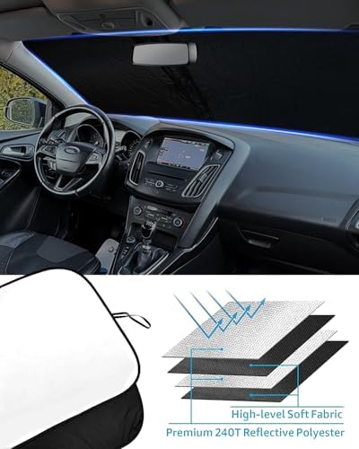 Foldable Front Windshield Sunshade fit for Ford Focus 2012-2018 - Image 5