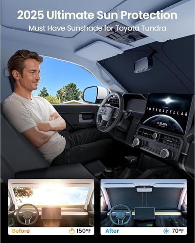 REEVAA Car Windshield Sunshade for Toyota Tundra (2026-2022) - Image 2
