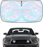 Windshield Sun Shade for Ford Mustang 2008-2014 - 4 Layers Sunshade Compatible with Ford Mustang Foldable Front Window Sunshade Sun Visor Protector Block UV Rays Keep Your Car Cooler Car Accessories by Unknown