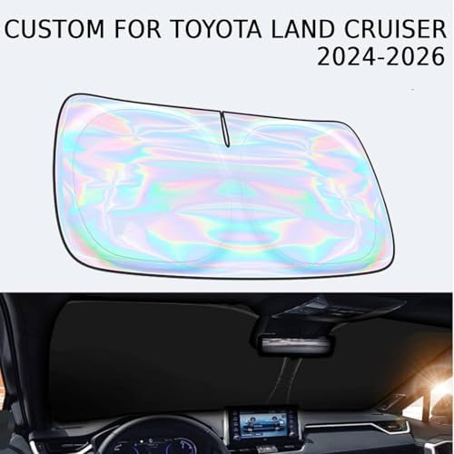 for Toyota Land Cruiser 2024 2025 2026 Windshield Sun Shade - Custom Fit Toyota Land Cruiser 4 Layers Sunshade Foldable Front Window Sunshade Sun Visor Protector Block UV Rays Keep Your Car Cooler - Image 2