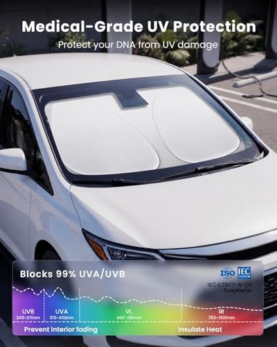 REEVAA Car Windshield Sun Shade for Toyota Corolla 2026 - Image 3