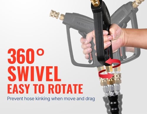YAMATIC Pressure Washer Wand with Stainless Steel Extension Lance 4000PSI - Image 2