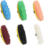 CASOMAN 7-Inch Buffing and Polishing Pad Kit, 7 Pieces 7" Polishing Sponge, Waxing Buffing Pad Kit - Image 2