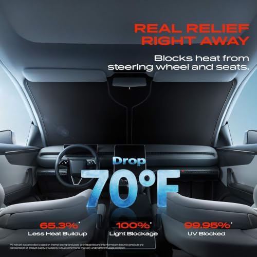 A-Premium Windshield Sun Shade Compatible with Ford Expedition 2018-2024 - Image 4